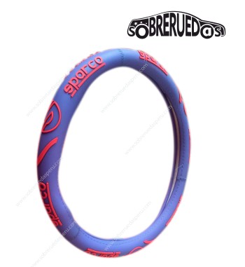 Cubre volante latex sparco letra roja