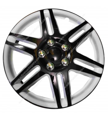 Tapa de Rueda 13" Negro/blanco CF801413BW