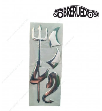 Sticker Adhesivo Logotipo para Emblema  15cm*6cm